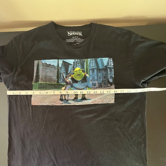 Men's Shrek Donkey Black Graphic T-Shirt - Large - Picture 3 of 5